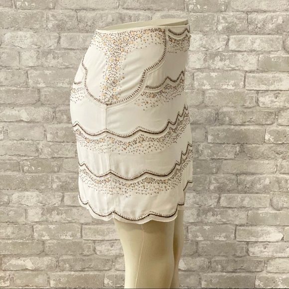 NWOT Club Monaco Embellished Mini Skirt - Picture 5 of 9